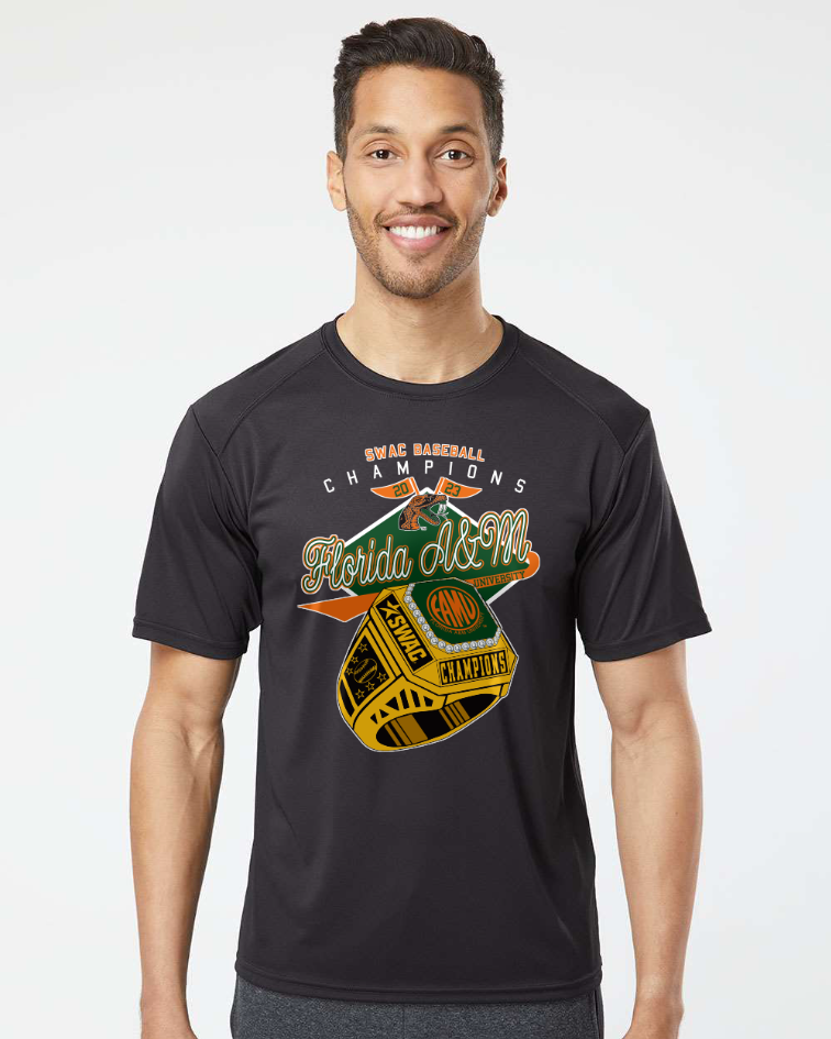 2023 FAMU Baseball SWAC Champion Ring Shirt