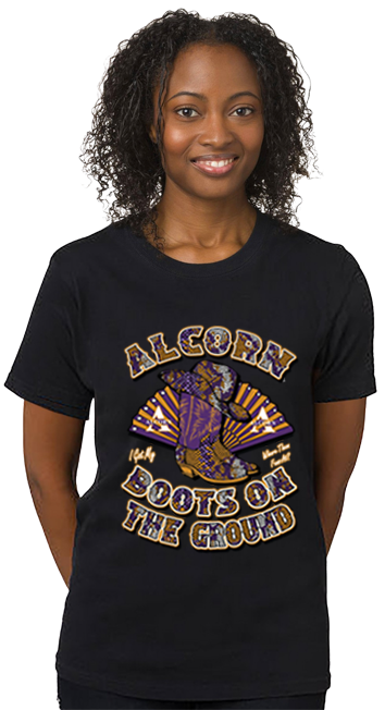 Alcorn State Boots On The Ground Short Sleeve Unisex T-Shirt