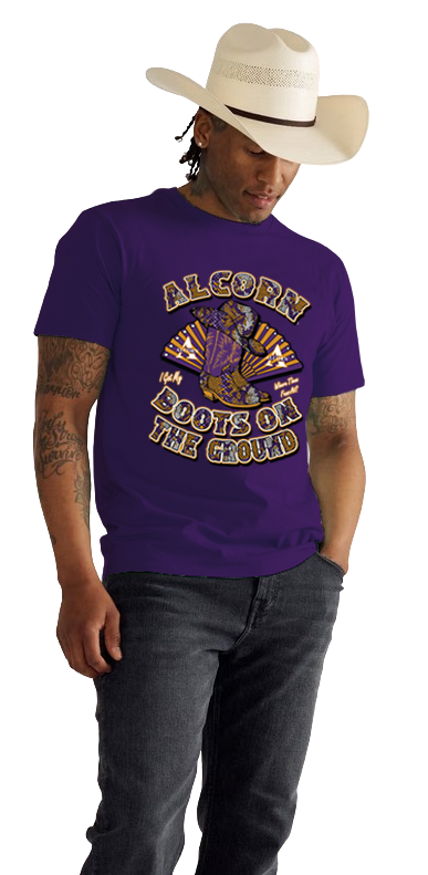 Alcorn State Boots On The Ground Short Sleeve Unisex T-Shirt