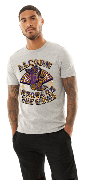 Alcorn State Boots On The Ground Short Sleeve Unisex T-Shirt