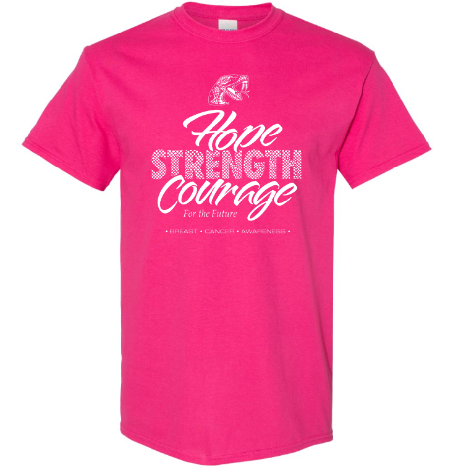 FAMU HOPE & COURAGE BREAST CANCER T-SHIRT