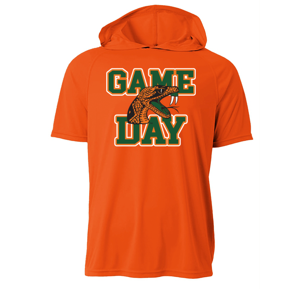 GAME DAY SHORT SLEEVE DRY FIT HOODIE
