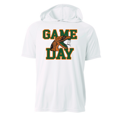 GAME DAY SHORT SLEEVE DRY FIT HOODIE