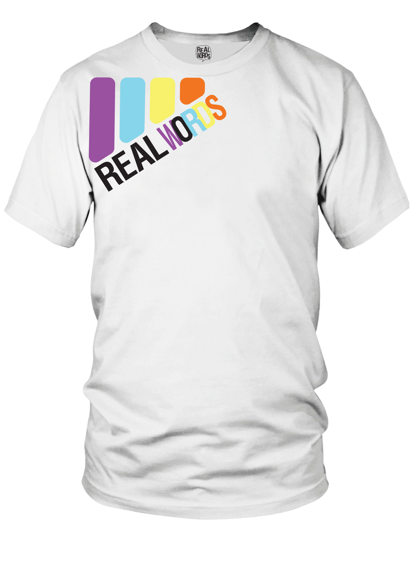 Real Words Bars T-shirt White Unisex